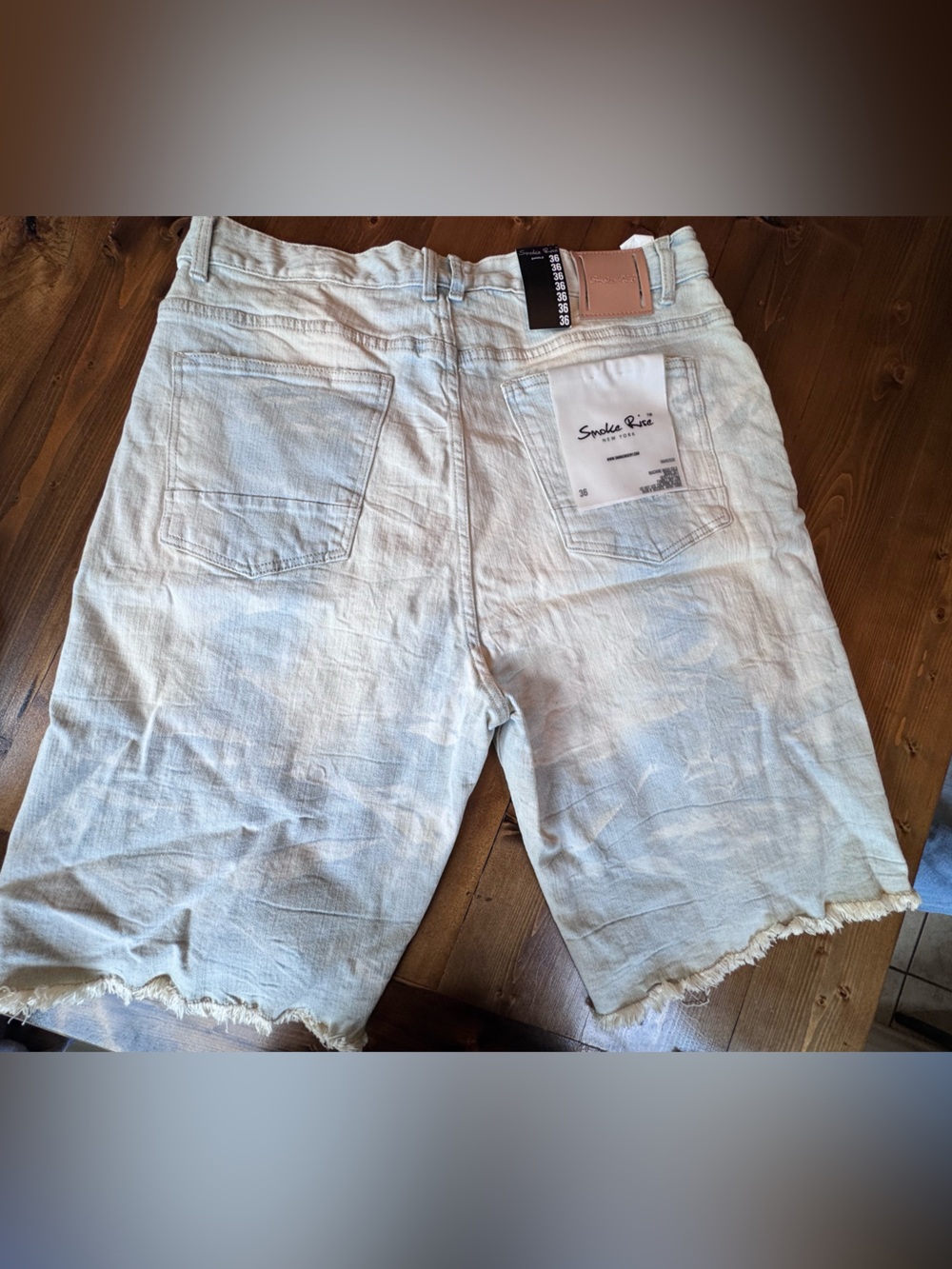 Smoke Rise New York Distressed Denim Shorts - Men’s Size 36 NWT - Picture 2 of 7